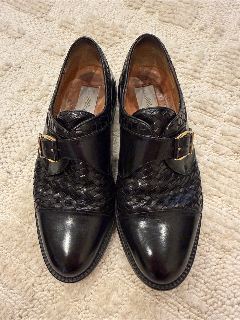 Mezlan Black Woven Leather Monk Strap
Loafers | Men Size 6.5